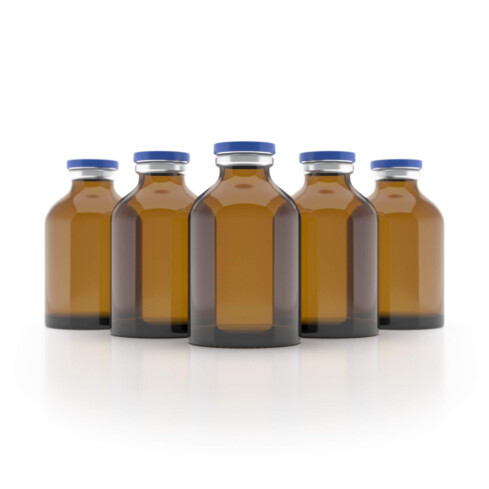 Sealed Laboratory Amber Injection Vial 20ml (5 Pack)
