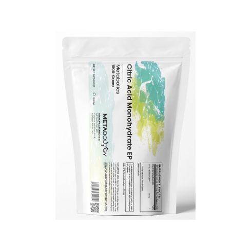Metabology Citric Acid Monohydrate EP, 1000 Grams